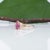 Pink Sapphire Ring With Earth-Mined Diamond Accents: Solid 14k Gold, 8x5.3mm, Size 6.75 For Sale In Columbus - Image 6 of 9