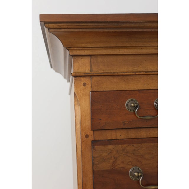 Chippendale Williamsburg 8 Drawer Large Cherry Chippendale High Chest For Sale - Image 3 of 10