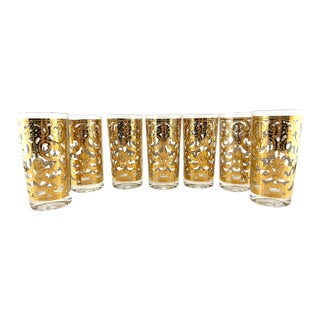 1960's Mid Century Georges Briard Highballs, Set of 7 For Sale