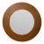 Mid 20th Century Large Gold Round Mirror For Sale