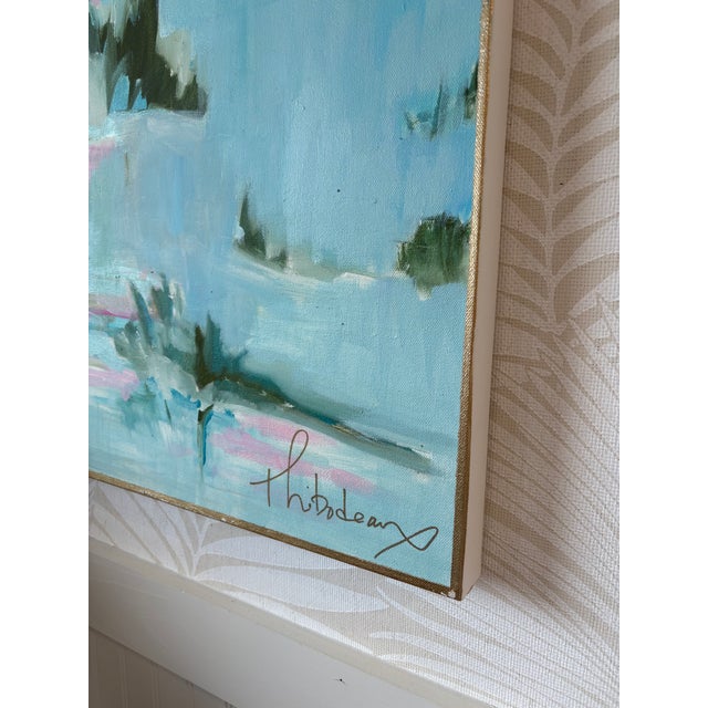 Abstract Water Abstract Painting by Camille Thibadeaux For Sale - Image 3 of 5