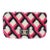 Fuchsia Navy White Shearling Lambskin Emoticon Single Flap Bag For Sale