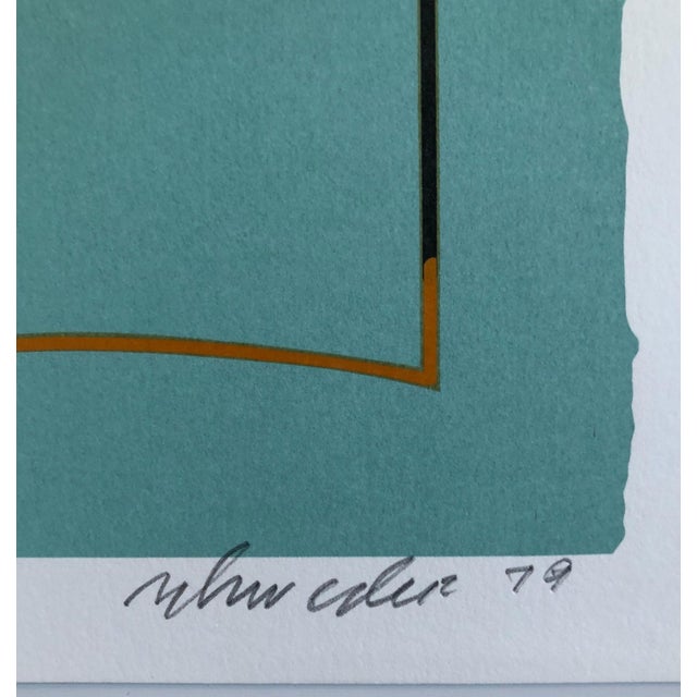 This serigraph has never been framed. Chicago born Modernist. Showed at Andrew Crispo Gallery and Tibor de Nagy Gallery....