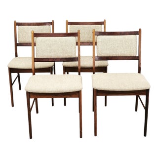 Vintage Dining Chairs by Hugo Frandsen for Spøttrup, Denmark, 1960s, Set of 4 For Sale