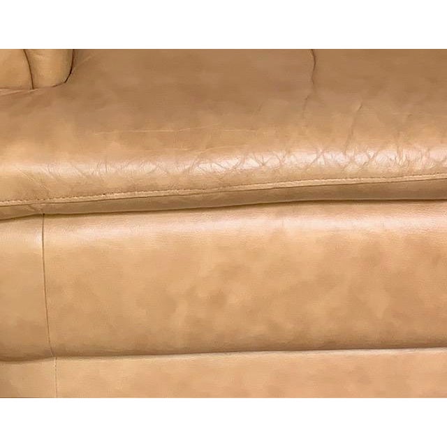 Chateau d'Ax Italian Leather 3 Seater Sofa Y2k For Sale - Image 15 of 17