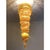Orange Amber Quadriedro Murano Glass Twister Chandelier by Simoeng For Sale - Image 8 of 9