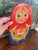 Folk Art Vintage Hand-Painted Matryoshka Wooden Wall Hook Rack For Sale - Image 3 of 9
