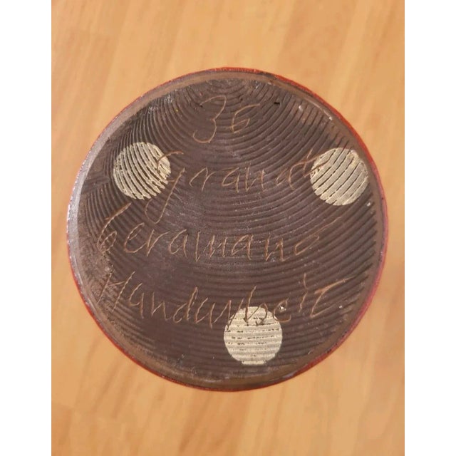 West German Fat Lava Pottery Vase from Ceramano, 1970s For Sale - Image 4 of 5