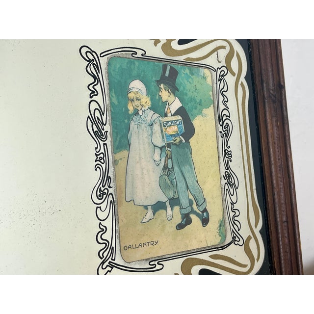 Black Vintage Victorian Style Advertisement for Sunlight Soap, 1960s For Sale - Image 8 of 16