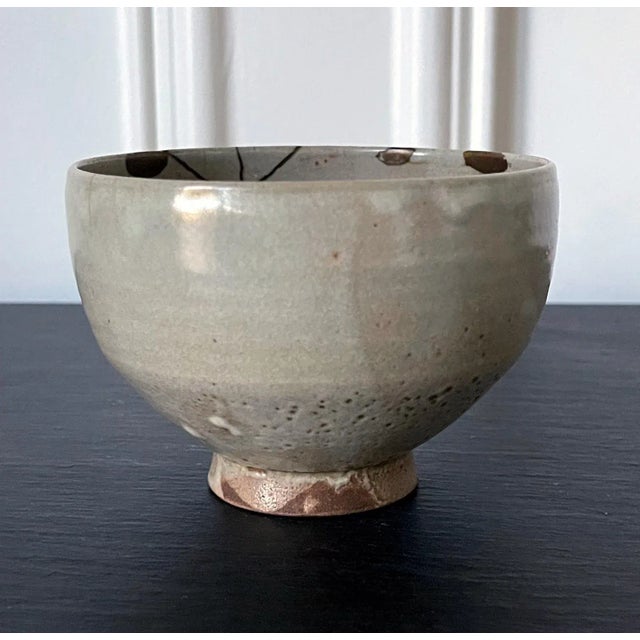 Gray Antique Korean Ceramic Gohon Chawan Tea Bowl Joseon Dynasty For Sale - Image 8 of 13