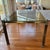Metal Vintage 1980s Brass Extension Glass Top Dining Table For Sale - Image 7 of 11