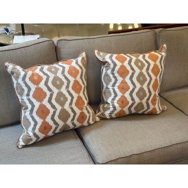 Cream Barclay Butera Throw Pillows, Pair For Sale - Image 8 of 12