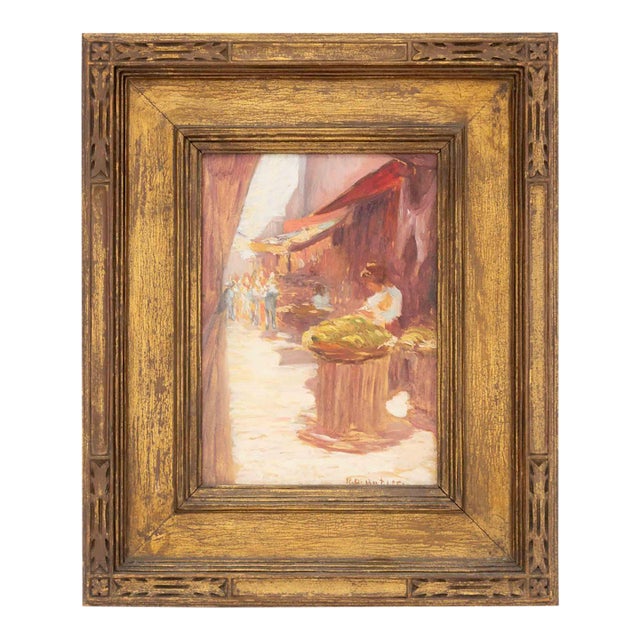 Rozel O. Butler "Market Scene, Southwest", Circa 1910 For Sale