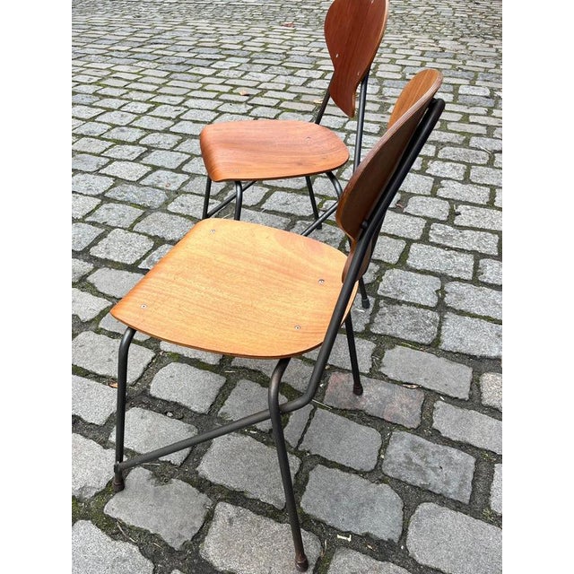 Vintage Bentwood Chairs by Steen Eiler Rasmussen and Kai Lyngfeldt Larsen for Danbork, Set of 2 For Sale - Image 10 of 11
