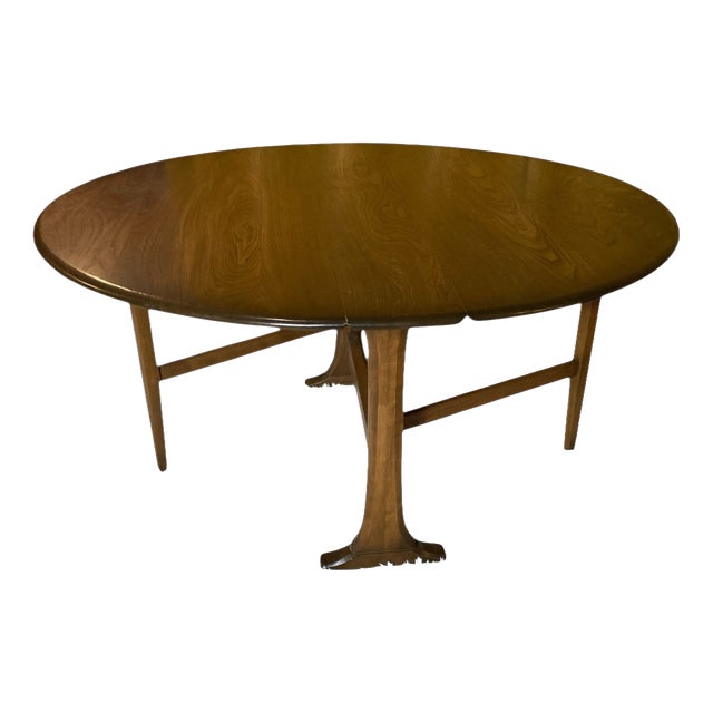 Windsor Gate Legged or Drop Leaf Dining Table from Ercol, 1950s For Sale