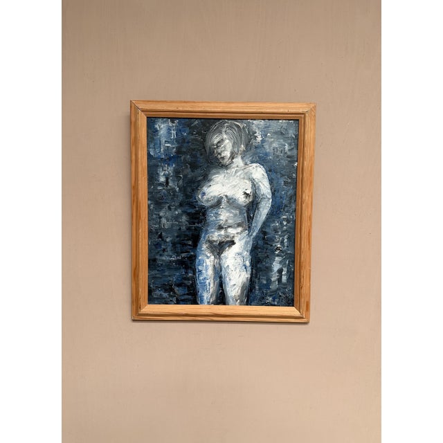 So, Lady in Blue, 1950s, Oil on Canvas, Framed For Sale - Image 15 of 18