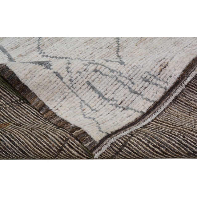 2010s Moroccan Hand Knotted Wool Rug, 8'3"x10' For Sale - Image 5 of 6