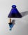 Vintage Italian Triangular Royal Blue Murano Glass Decanter, 1960s For Sale - Image 3 of 13