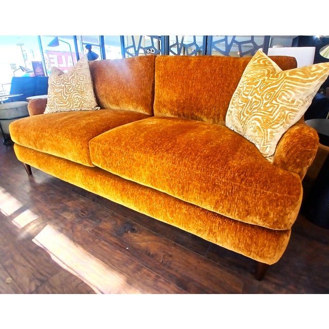 The Cleo Crushed Velvet Sofa is a great design for any interior concept. Produced from a solid alder wood frame and...