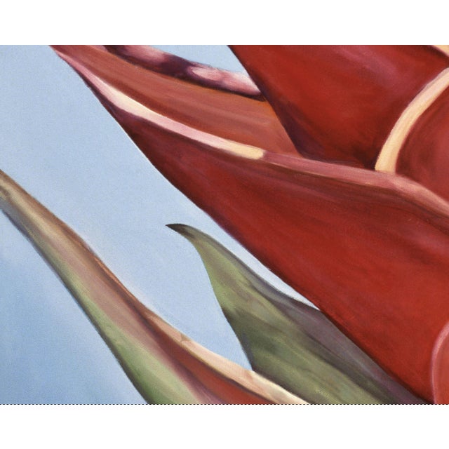 Textile 2000s "Red Ginger" Gallery Wrapped Oil Painting by Judith Moore For Sale - Image 7 of 10