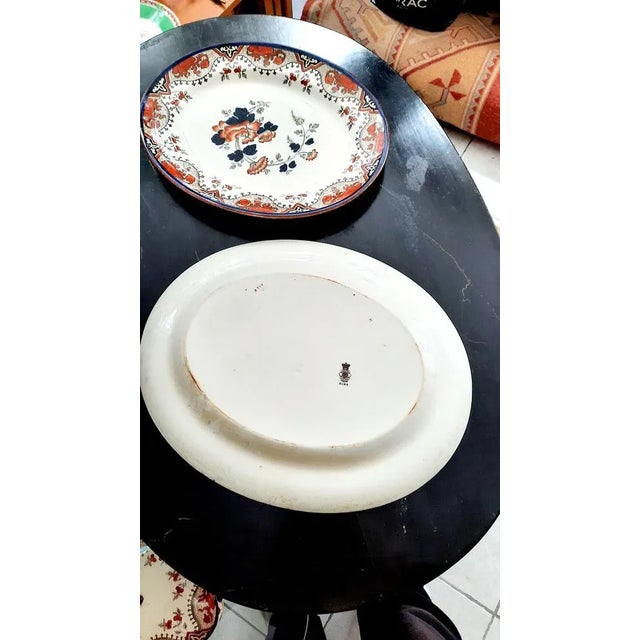 Burslem Serving Plates from Doulton Alma, 1890s, Set of 3 For Sale - Image 3 of 11