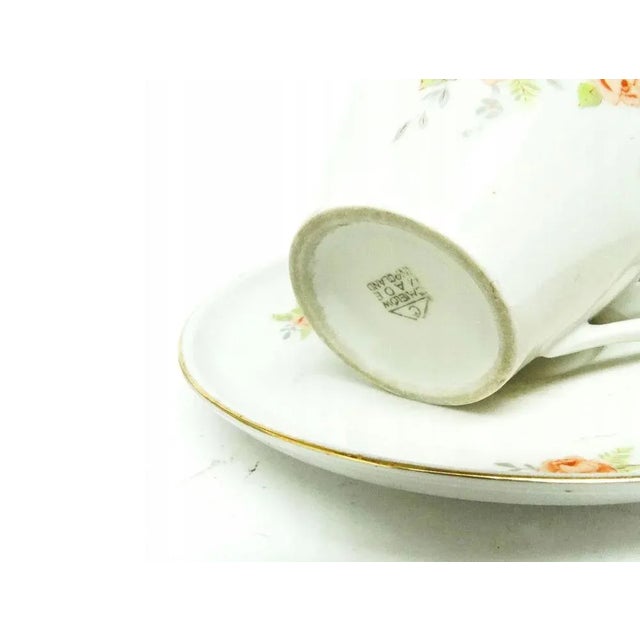 Art Deco Coffee Cups, Ćmielów, Poland, 1950s-1960s, Set of 4, in Worn conditions. Designed 1950 to 1959 This piece has an...