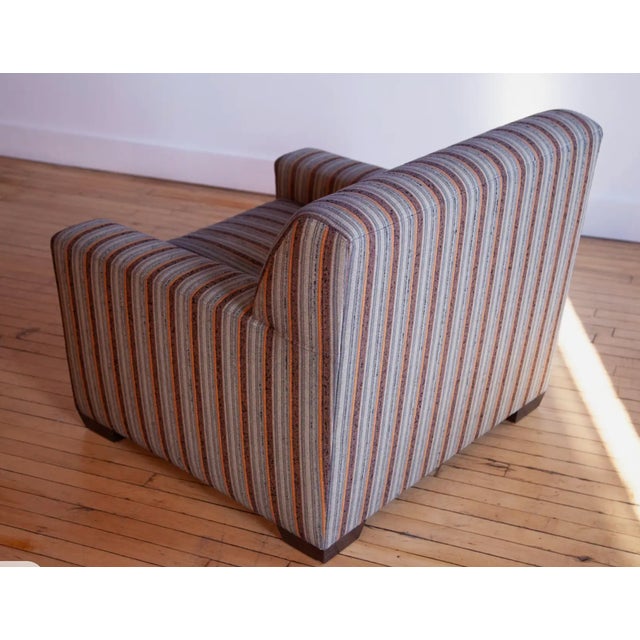 Contemporary Fantastic Christian Liaigre Upholstered Chair and Ottoman, 2010s For Sale - Image 3 of 5