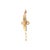 An ornate Victorian 13k gold pendant with intricate floral engravings. Central pearl accent surrounded by a detailed...