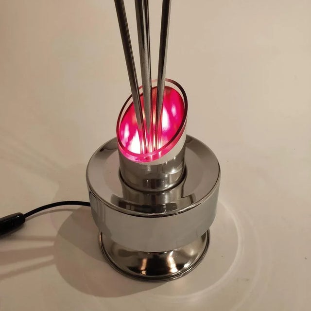 Silver Spanish Vintage Lamp, 1960s For Sale - Image 8 of 9