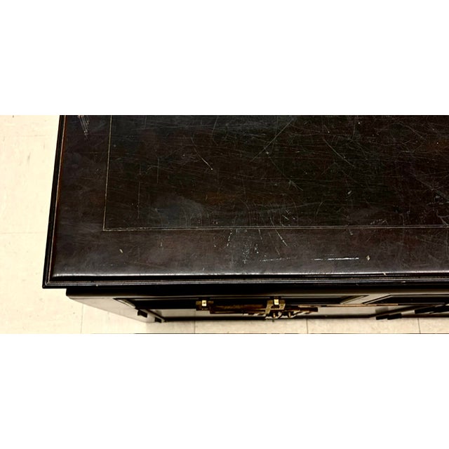 Black Mid Century Designer Raymond Sobota Buffet, Credenza - Chin Hua - For Century Furniture, Signed For Sale - Image 8 of 8