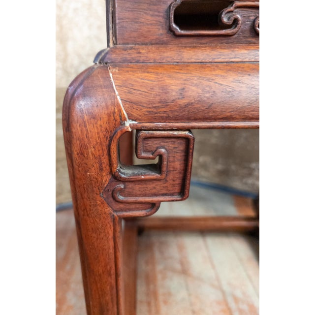 20th Century Rosewood Chinese Fand Deng Side Table or Stool For Sale - Image 10 of 16