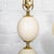 Metal Pair of ostrich egg lamps in the style of Crespi For Sale - Image 7 of 8