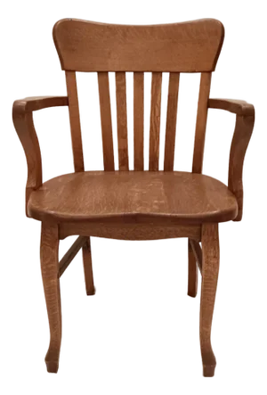 Vintage Mission Style Arts & Crafts Quarter Sawn Oak Armchair