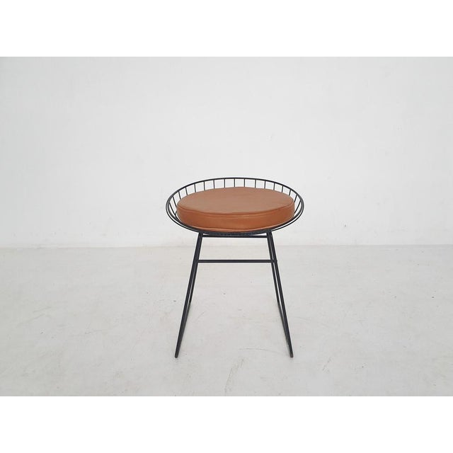 KM05 Metal Wire Stool by Cees Braakman for Pastoe, 1950s For Sale - Image 3 of 11