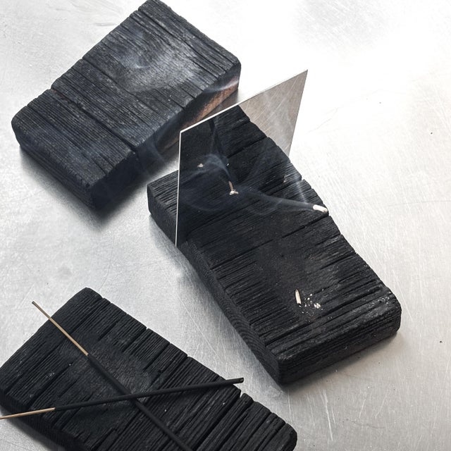 Yakisugi Burnt Wood Incense Holder by Case Studios For Sale - Image 9 of 9
