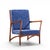 Ico Parisi Ico Parisi Style Mid Century Italian Sculpted Mahogany Lounge Chairs - Pair For Sale - Image 4 of 12