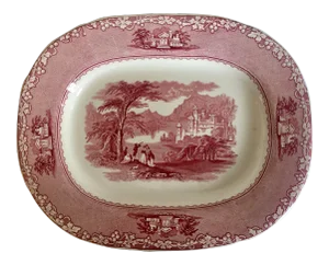 1834 Jenny Lind 1795 Pattern Staffordshire Platter/Dish
