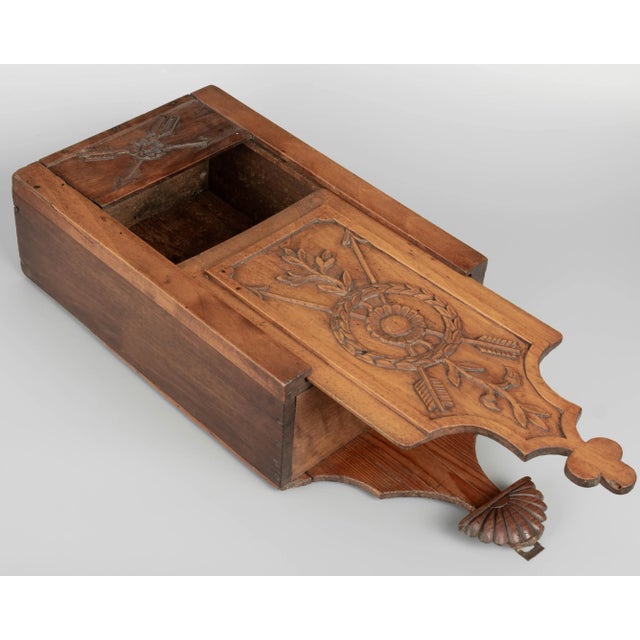 Wood 19th Century French Provencal Walnut Fariniere Box For Sale - Image 7 of 10