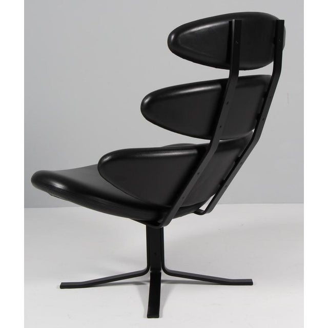 Black Corona Lounge Chair by Poul M. Volther For Sale - Image 8 of 10