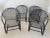 Late 20th Century Woodard Briarwood Collection Wrought Iron Four Barrel Cantilever/Rocker Chairs and Table Set For Sale - Image 5 of 10