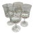 Set of 4 Vintage Arby's Christmas Collection Wine Goblets - A Set of 4 For Sale