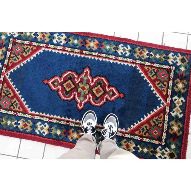 Blue 1960s Vintage French Savonnerie Rug For Sale - Image 8 of 11