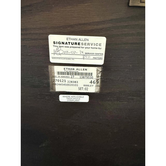 Ethan Allen Lyons End Table - Set of 2 For Sale - Image 10 of 11