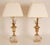 Metal 1970s Mid Century French Table Lamps Crystal and Gold Brass Reed Modern Lamps - A Pair For Sale - Image 7 of 12