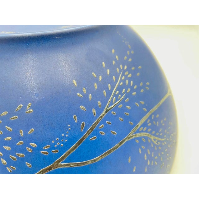 Emilia Castillo for Los Castillo Cobalt Porcelain & Silver Bowl, 1990 For Sale - Image 17 of 18