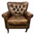 Flexsteel Tufted Leather Arm Chair For Sale