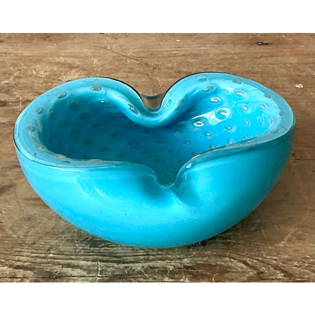 Vintage Italian Art Glass Bowl After Murano For Sale In West Palm - Image 6 of 7