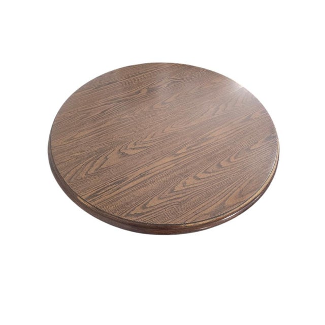 Wood Mid 20th Century Vintage Oak Dining Table With Claw Feet and Leaf For Sale - Image 7 of 8