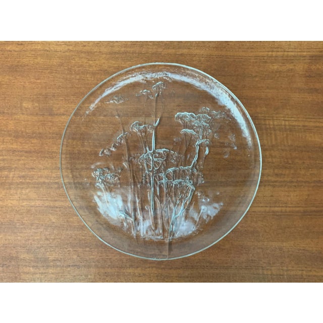 Large Mid-Century Finnish Glass Plate by Kaija Aarikka for Humppila For Sale - Image 14 of 18