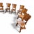Oak Dining Chairs by Oirschot Meeuwis, 1970s, Set of 8 For Sale - Image 4 of 18